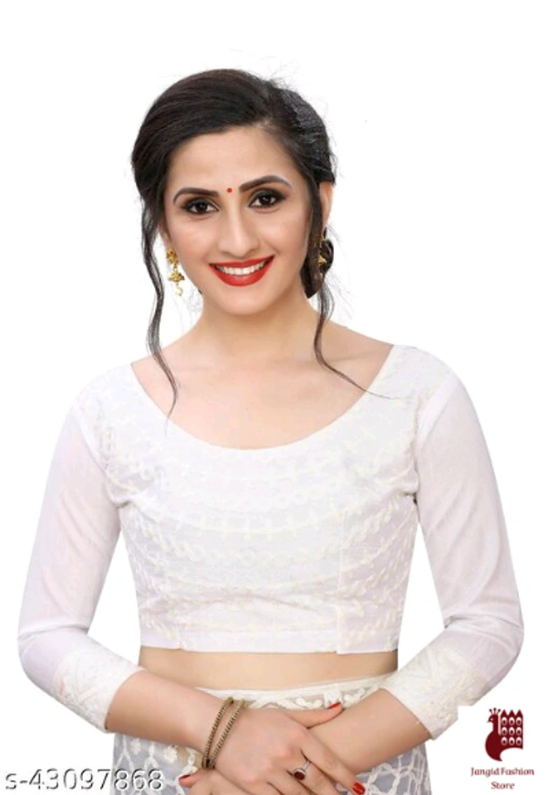WOMAN SILK Sarees Jivika Superior Sarees - Embroidered, 1, white, free size
